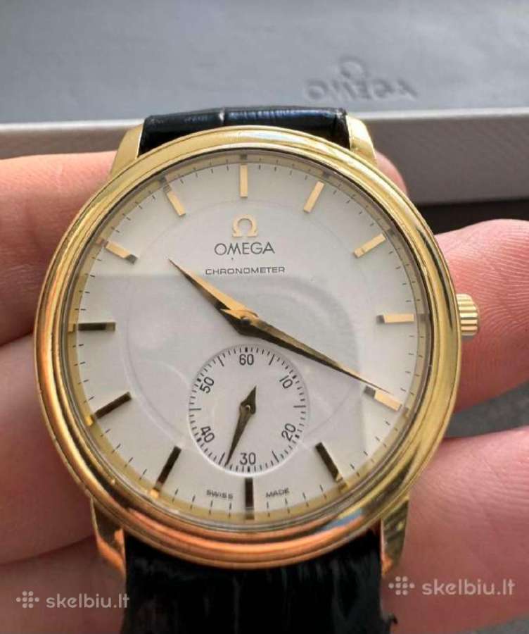 Auksinis Omega De Ville Prestige 18k mechaninis