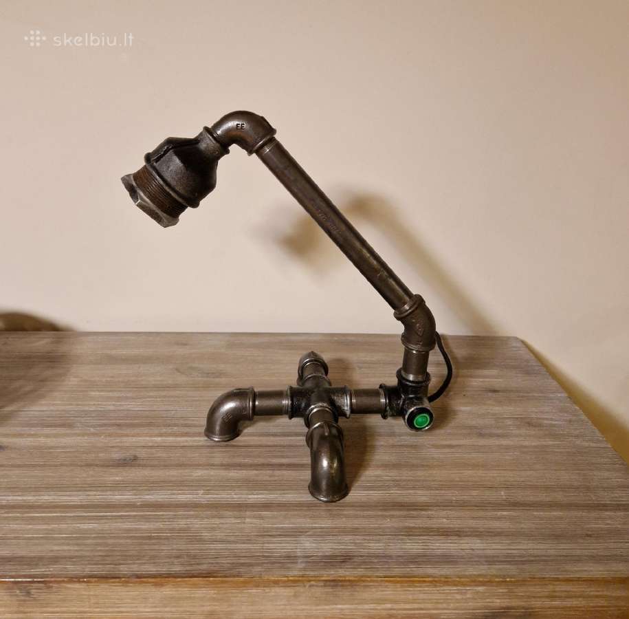 Steampunk stiliaus stalinis šviestuvas - nuotraukos Nr. 4