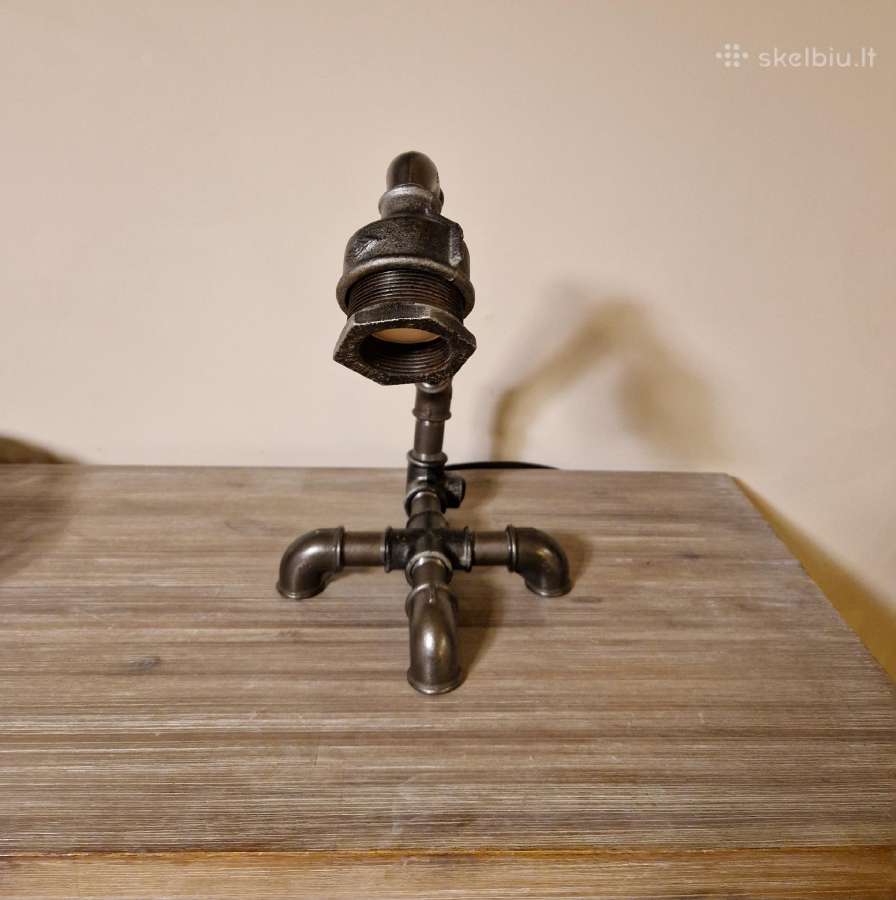 Steampunk stiliaus stalinis šviestuvas - nuotraukos Nr. 5