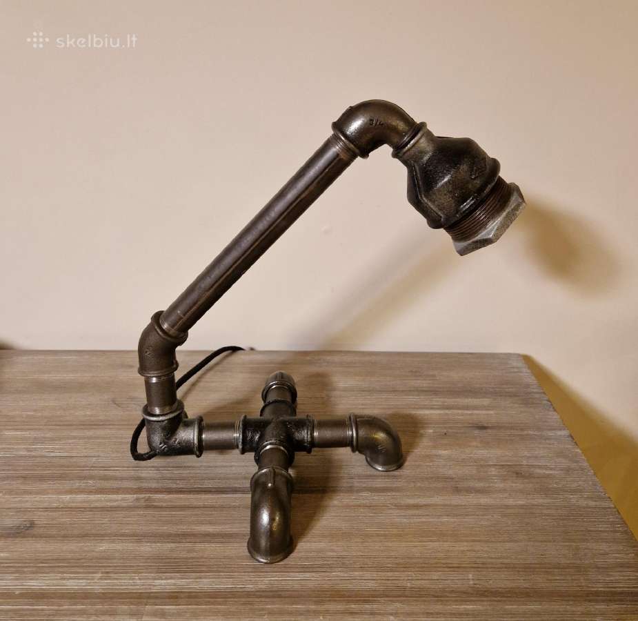 Steampunk stiliaus stalinis šviestuvas - nuotraukos Nr. 2
