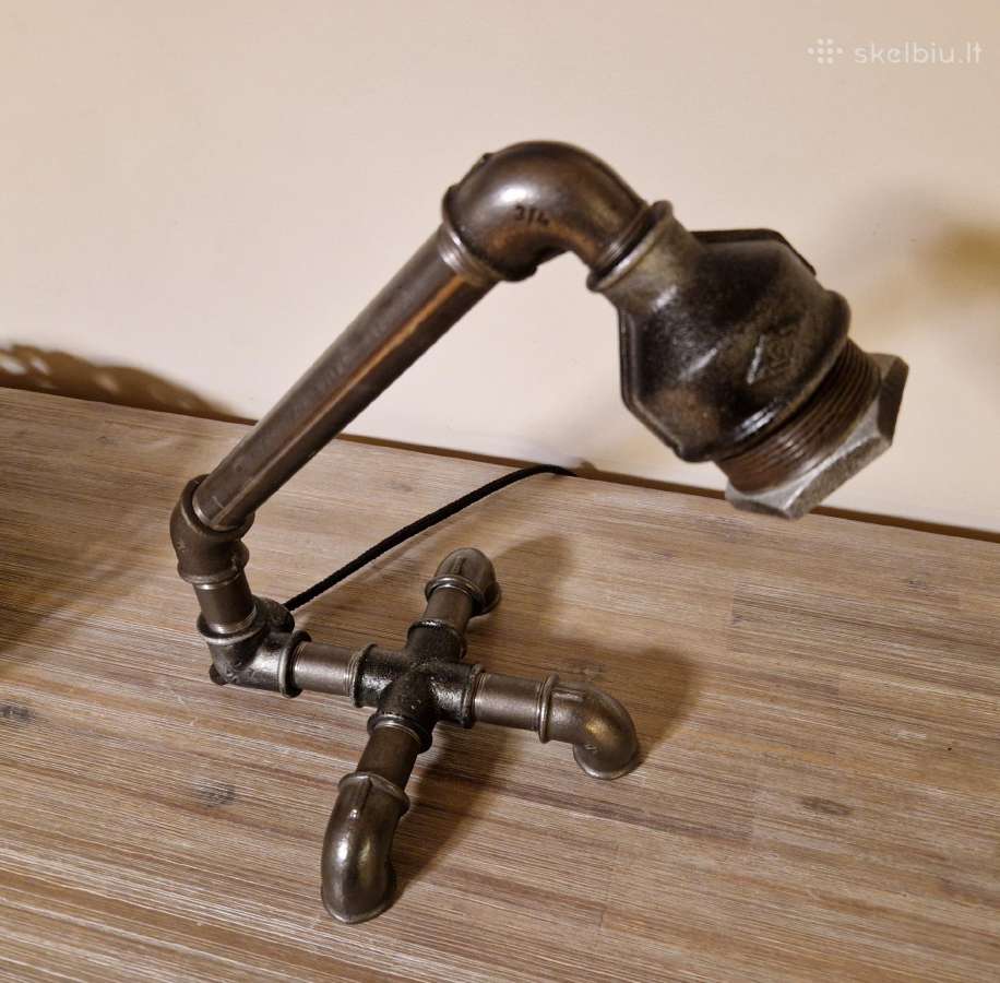 Steampunk stiliaus stalinis šviestuvas - nuotraukos Nr. 6