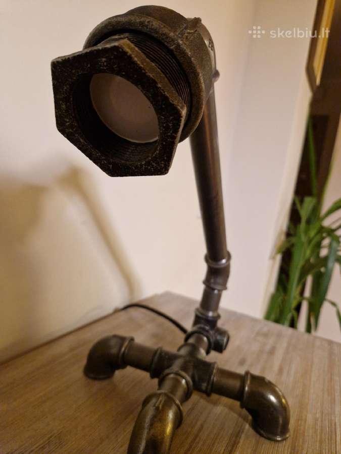 Steampunk stiliaus stalinis šviestuvas - nuotraukos Nr. 8