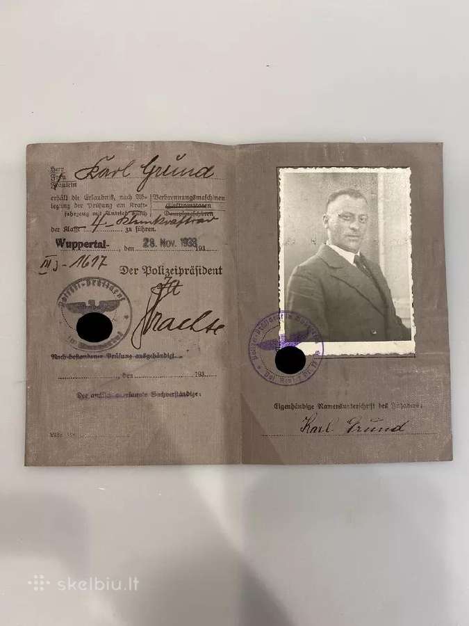Naziu antras pasaulinis vairuotojo pazimejimas