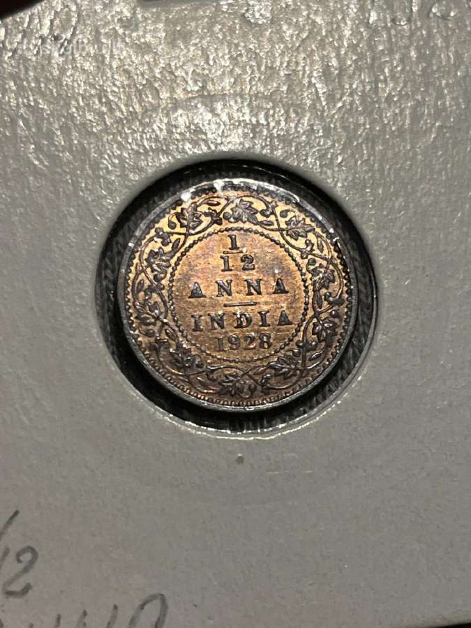 India 1928 1/12 Anna ( Anglijos kolonija)