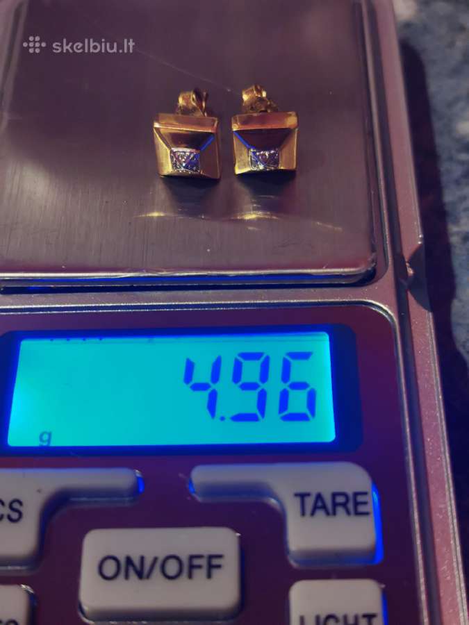 18k auskarai su deimantais - nuotraukos Nr. 16