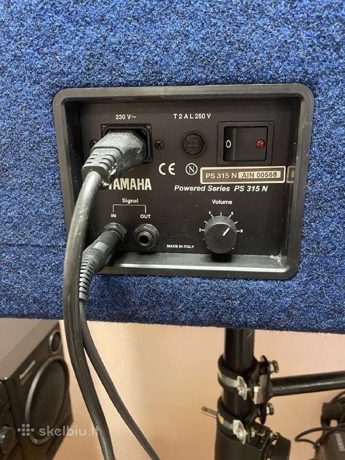 Garso kolonėlės Yamaha 2vnt +stovai+kabeliai - nuotraukos Nr. 3