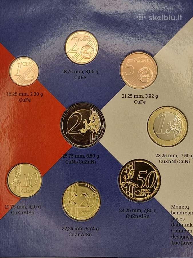 2024 Lietuva, Dainų šventė,euro monetų Bu rinkinys - nuotraukos Nr. 2