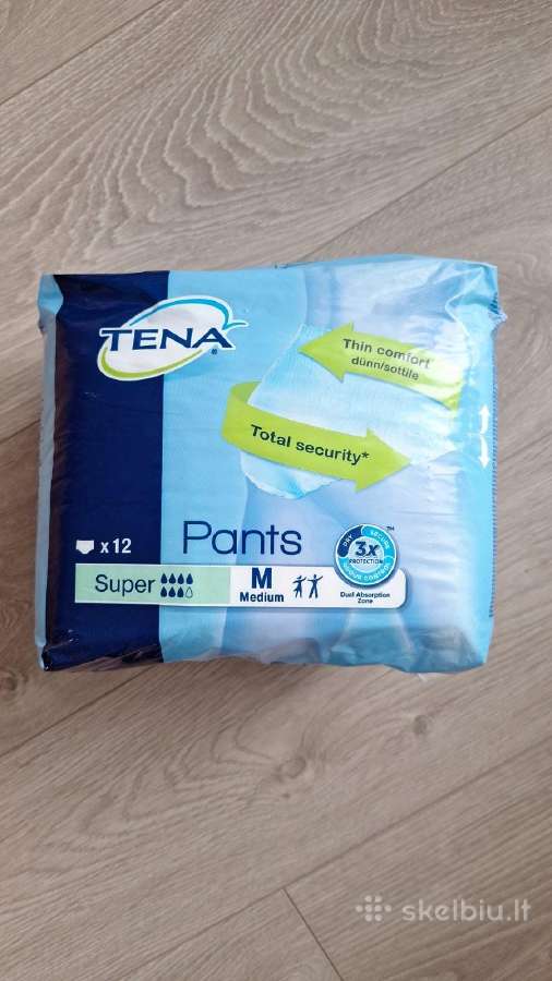 Tena Pants Super, sauskelnės-kelnaitės, M, 12 vnt.