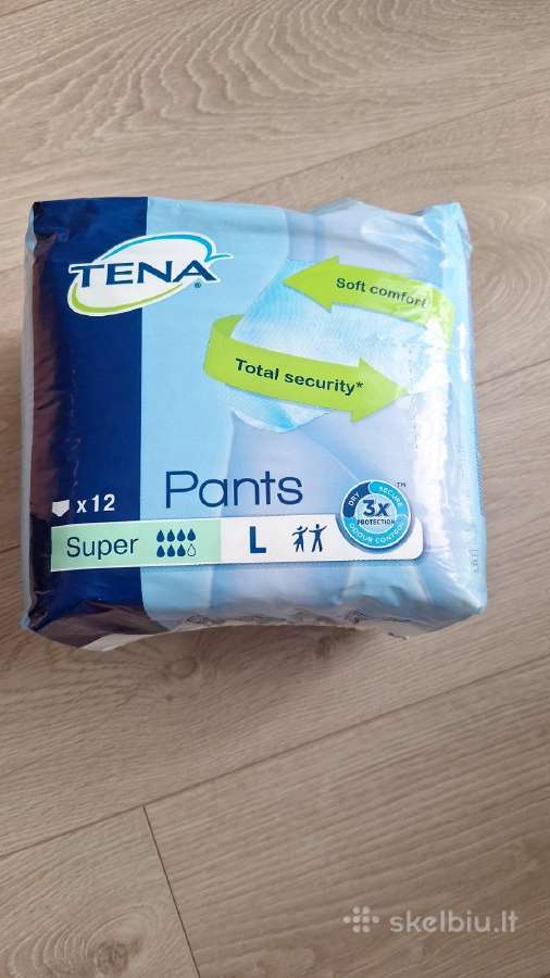 Tena Pants Super, sauskelnės-kelnaitės, L, 12 vnt.