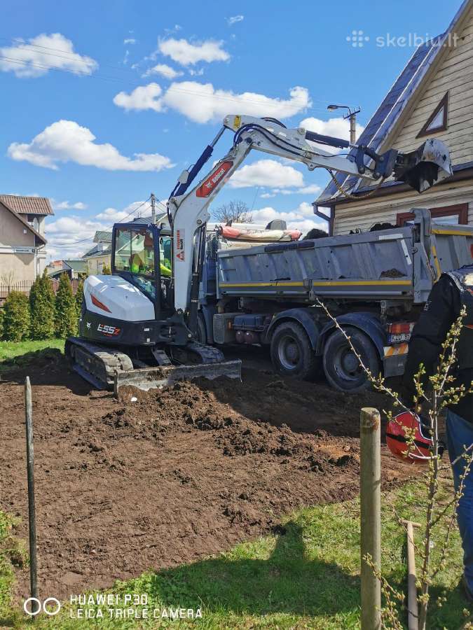 Ekskavatoriaus 6 tonų nuoma, bobcato nuoma. - nuotraukos Nr. 4