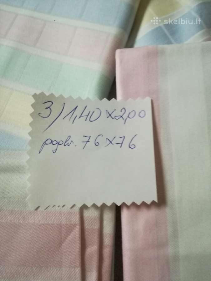 Balti patalynės užvalkalai, paklodes lino - nuotraukos Nr. 7