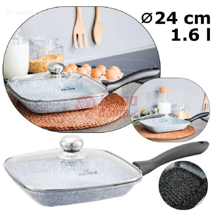 Puodų Rinkinys, keptuvės, prikaistuvas, peiliai - nuotraukos Nr. 22