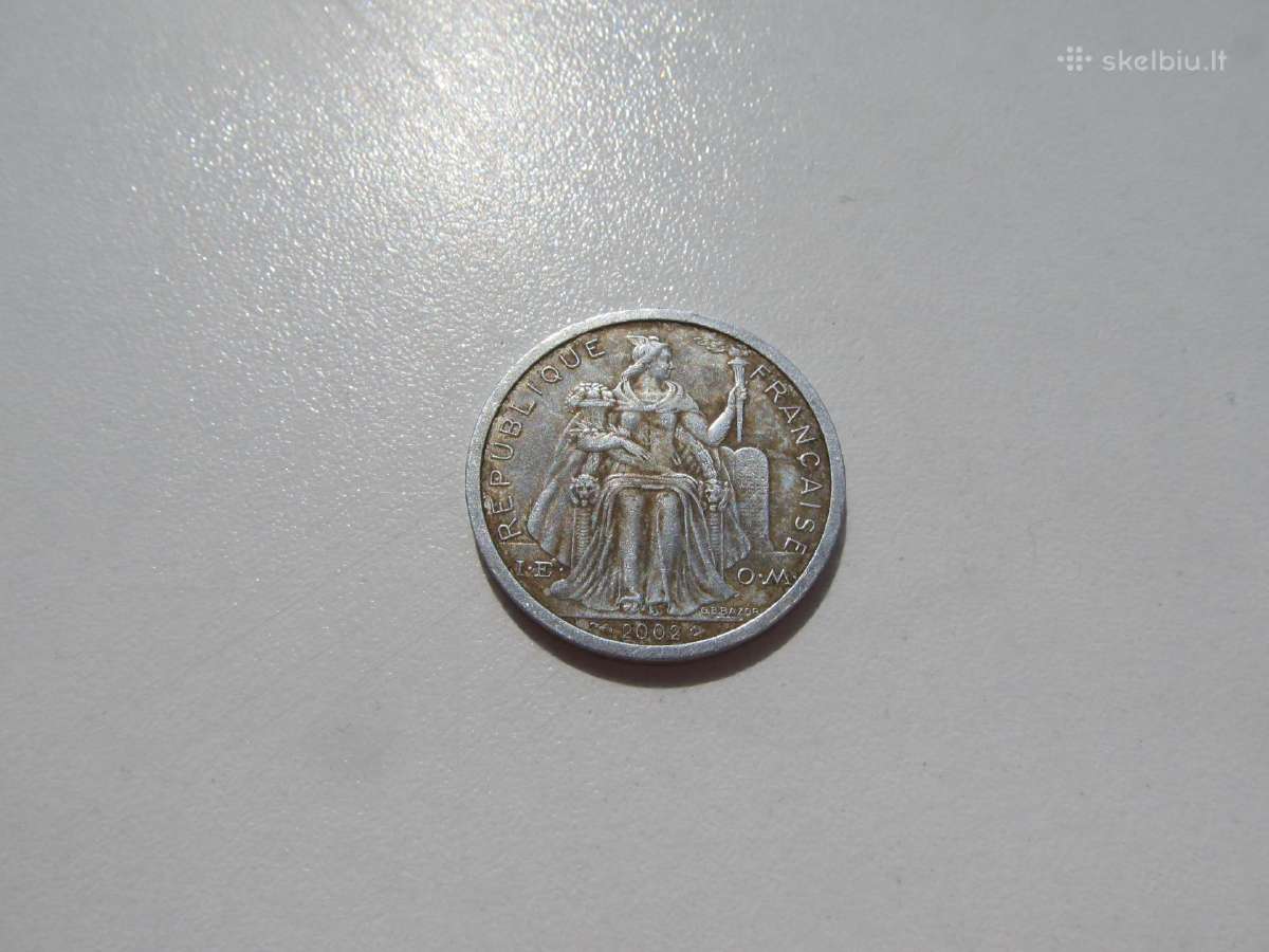 2 frankai , Prancūzijos Polinezija , 1991 , 2002 - nuotraukos Nr. 4