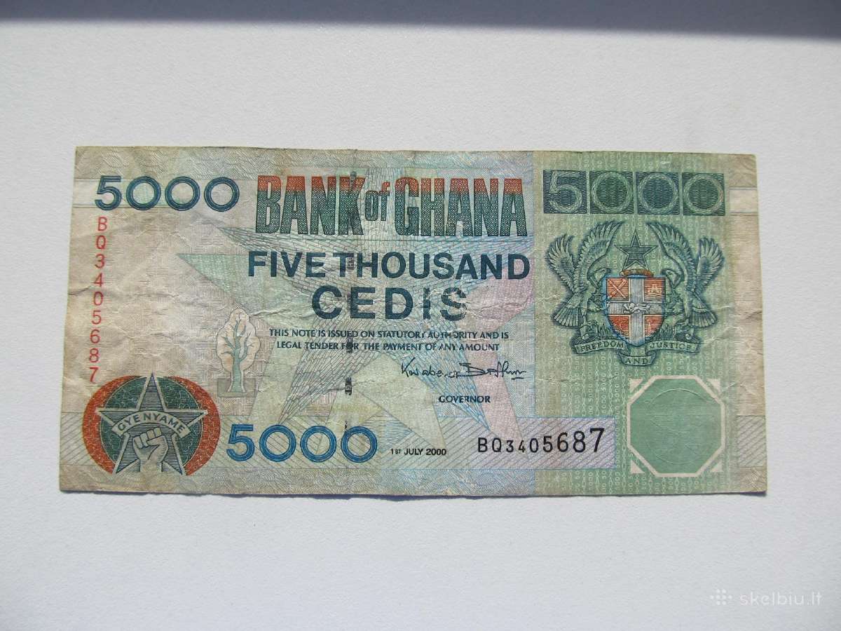 5000 cedis , Gana , 2000
