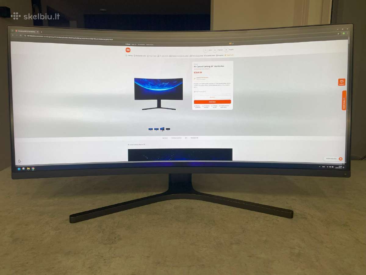 Xiaomi 34" gaming monitorius 144hz - Skelbiu.lt