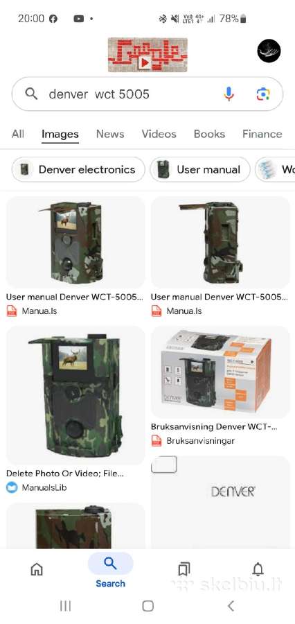 Medžiotojų ir ne tik kamera Denver Wct 5005