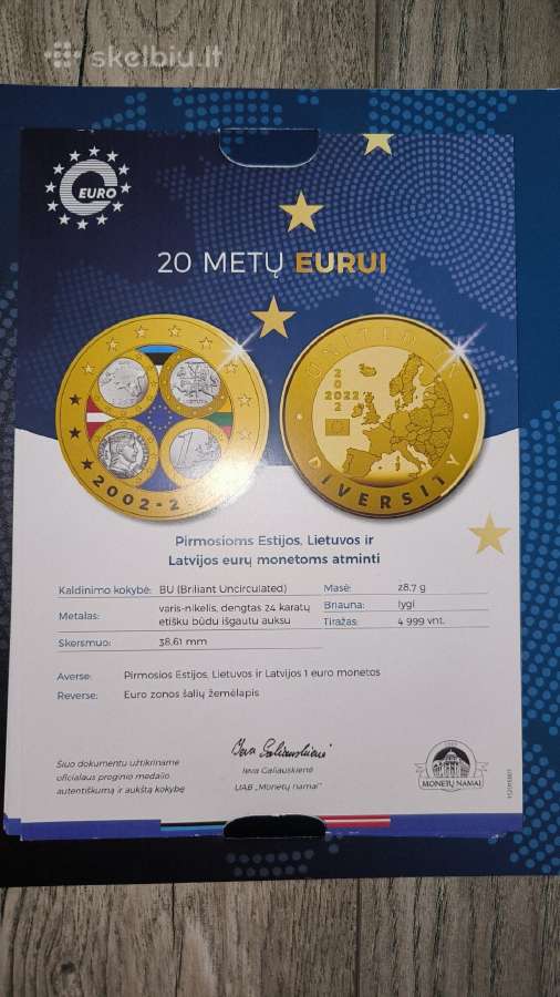 Medalių kolekcija "20 metų eurui" - nuotraukos Nr. 8