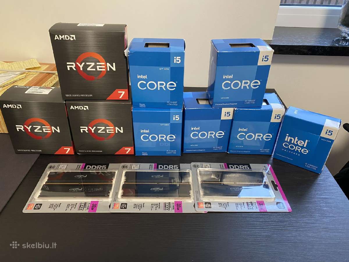 Nauji, neišpakuopti Amd Ryzen ir Intel Core Cpu - Skelbiu.lt