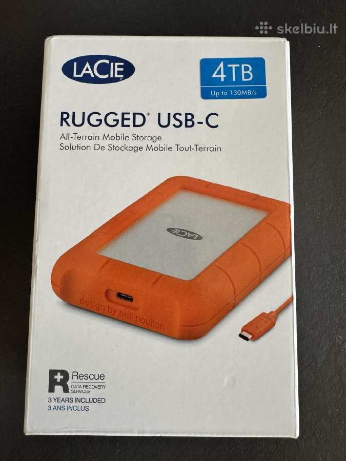 Išorinis Kietasis Diskas Lacie Rugged Usb 3.2 Gen - Skelbiu.lt