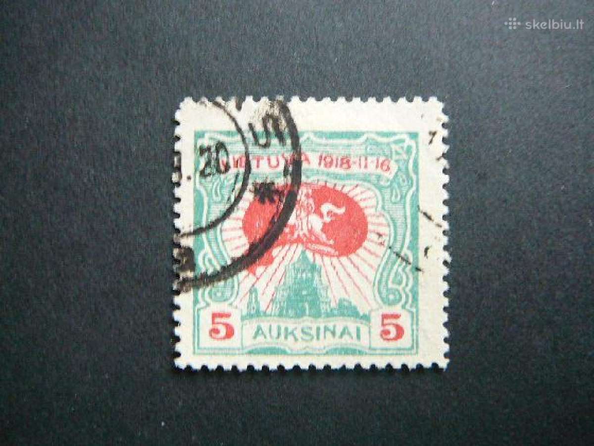 Lietuva 1920 Nepriklausoma 2m. 5a. antsp. lit75a