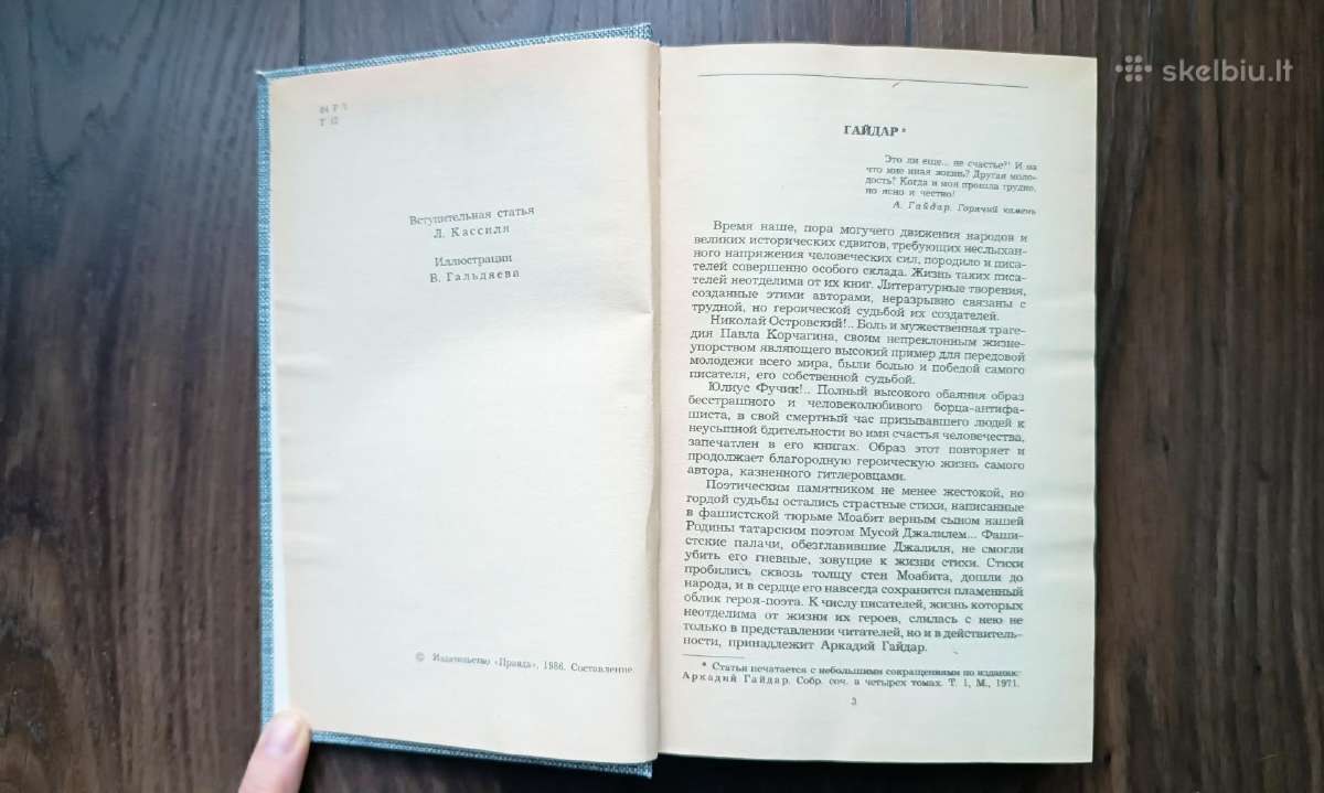 Gaidaras apsakymu rinkinys Гайдар рассказы Сборник - nuotraukos Nr. 20
