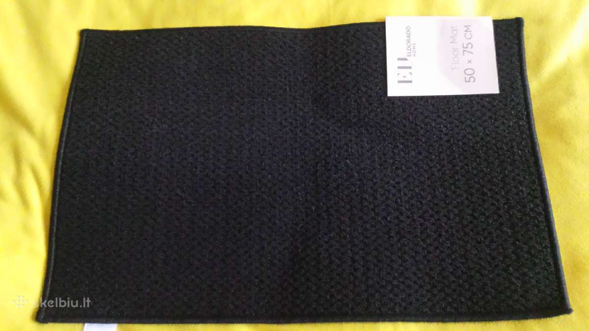Koridoriaus arba duru kilimelis. juodas. 75*50cm
