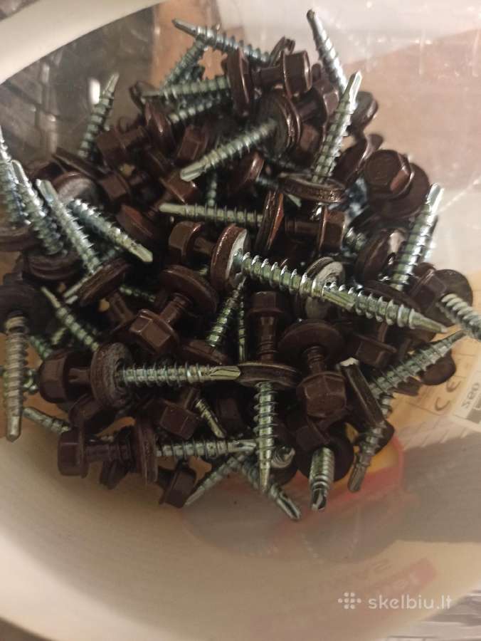 Stogo sraigtai į metalą 4.8x35 mm Ral8017 - nuotraukos Nr. 3