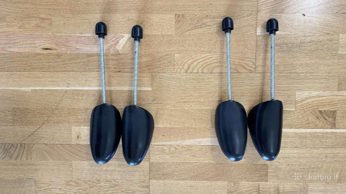 Batų kurpaliai, 2 poros, juodos spalvos, plastikas