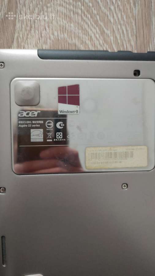 Acer Aspire S3-391-53314g52add Ultrabook - nuotraukos Nr. 4