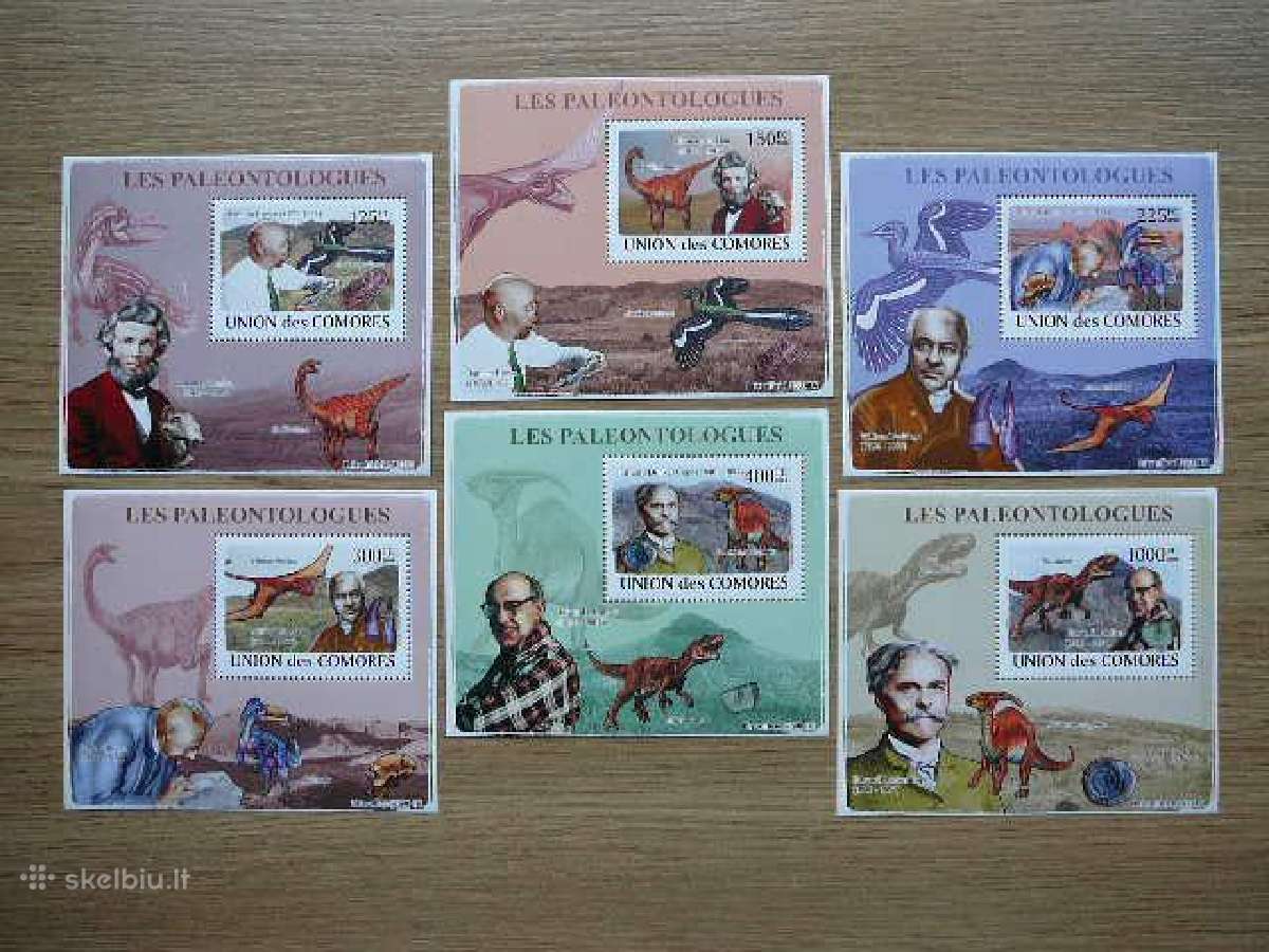 Izymus zmones Dinozaurai Komorai 2008 Mnh cmr231