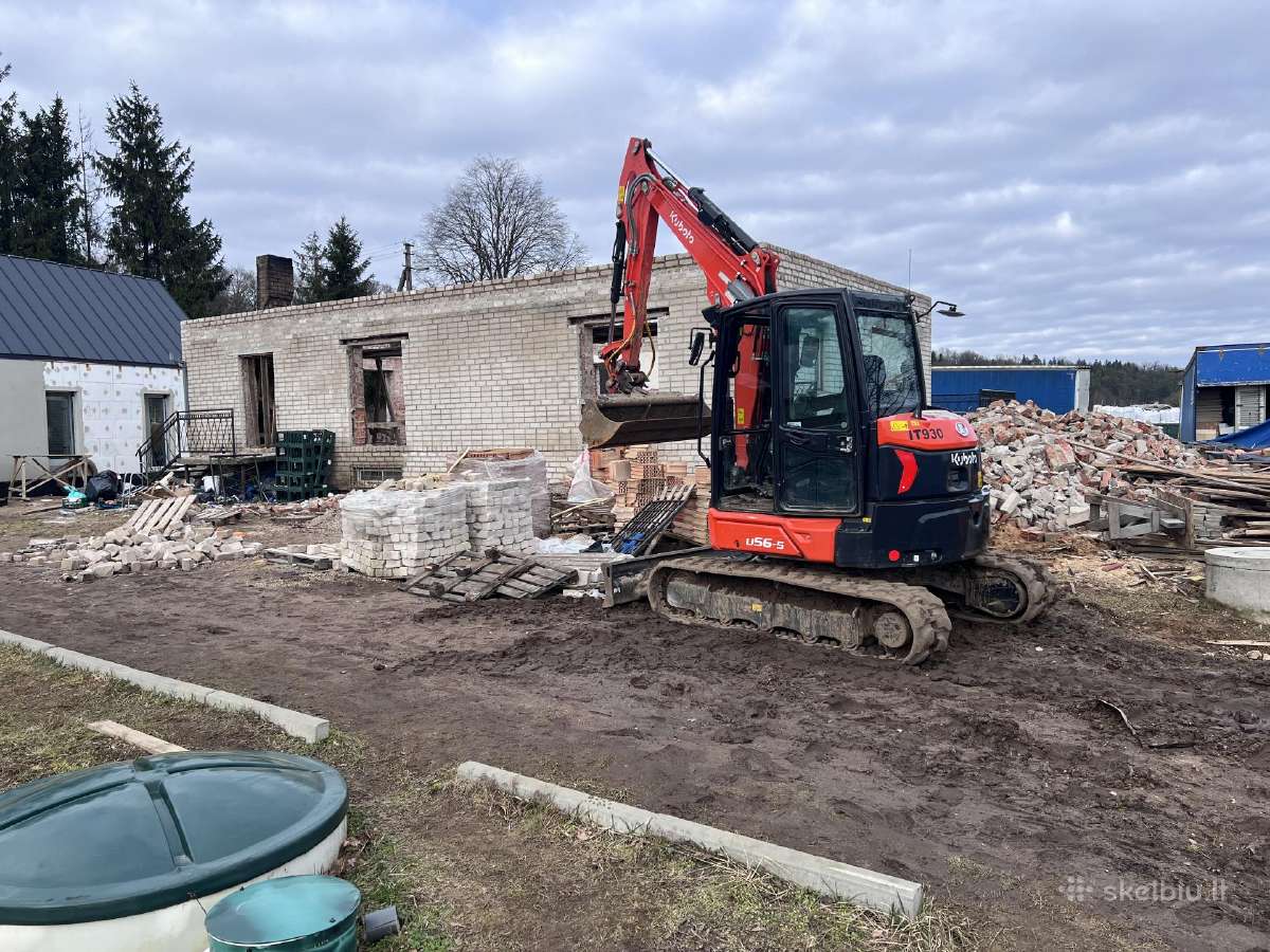 Ekskavatoriaus nuoma su plaktuku hidro kujiu - nuotraukos Nr. 6