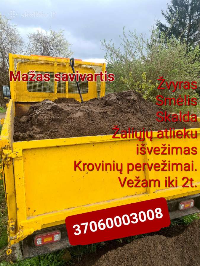 Mažas savivartis. Bobcat nuoma