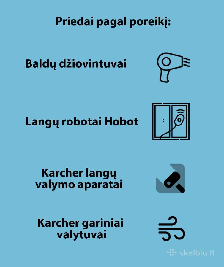Reik pigiau? Plaunamo siurblio nuoma 15€/d; Įranga - nuotraukos Nr. 8
