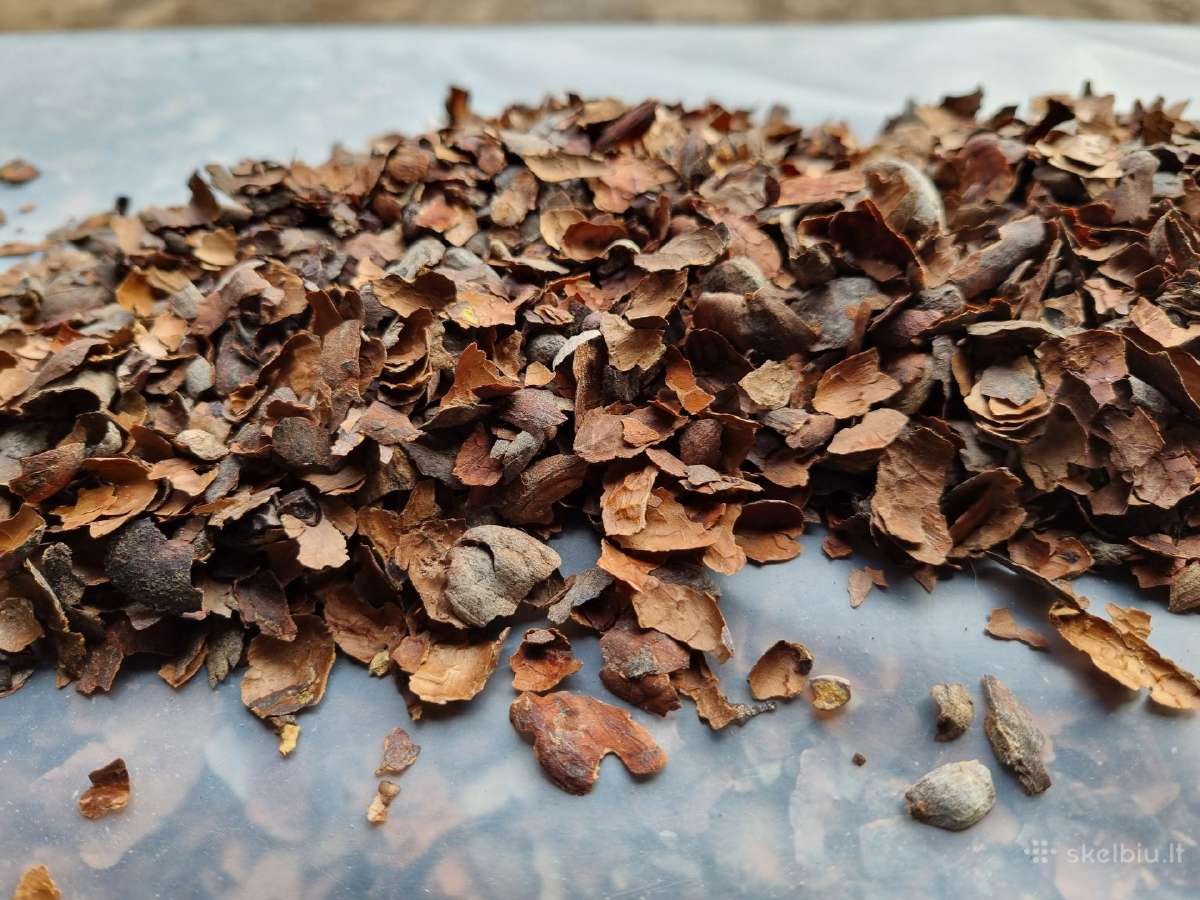 Kanapių sėklų lukštai kakavos pupelių lukštai - nuotraukos Nr. 3