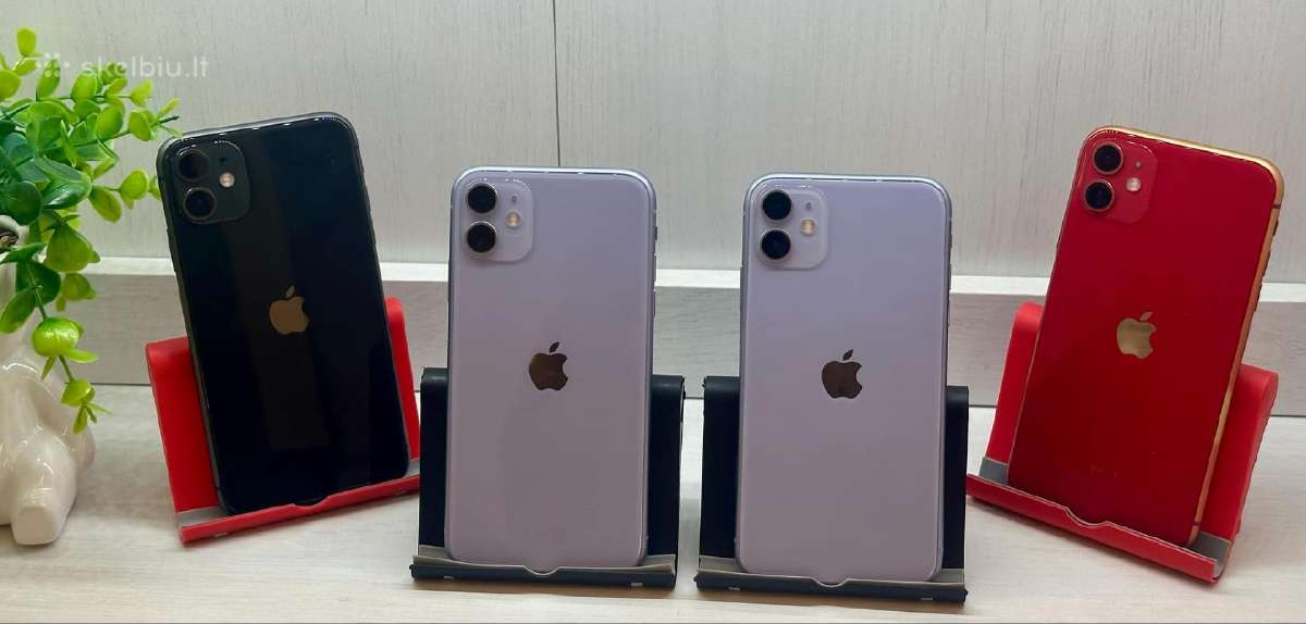 iPhone 11 64-128gb -100% baterijos su garantija!