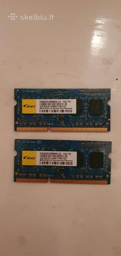 Elixir Ddr3 2x2gb 1333mhz Cl9