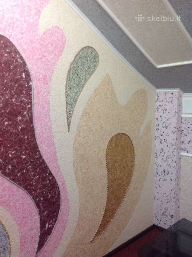 Skysti tapetai, silkplaster, mikrocementas - nuotraukos Nr. 5