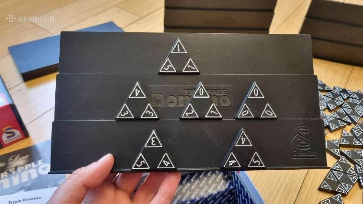 Stalo žaidimas "Tripple Domino" (Triomino) - nuotraukos Nr. 7