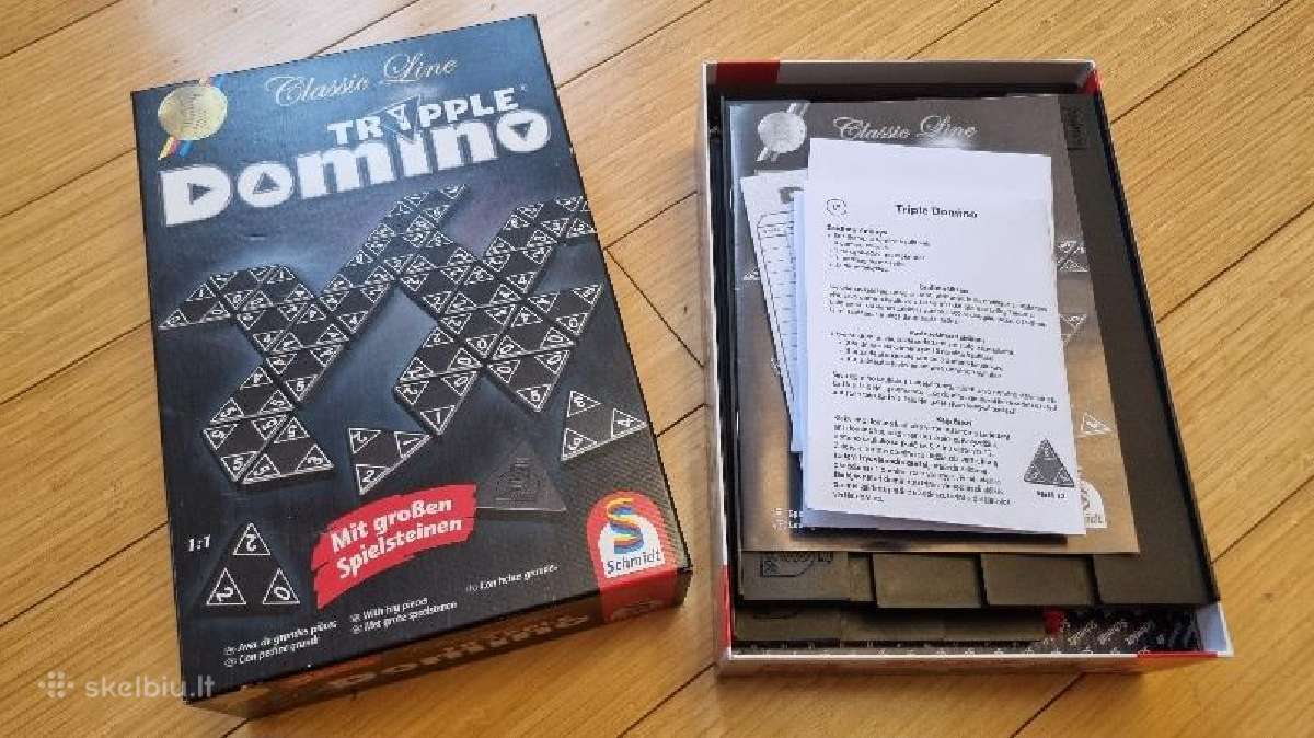 Stalo žaidimas "Tripple Domino" (Triomino) - nuotraukos Nr. 2