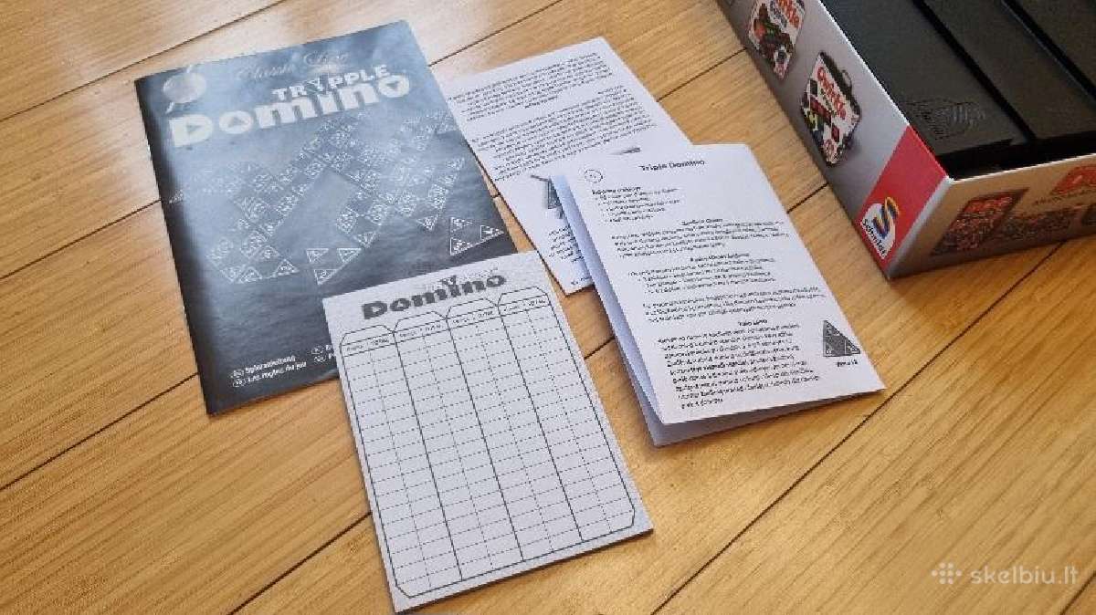 Stalo žaidimas "Tripple Domino" (Triomino) - nuotraukos Nr. 8