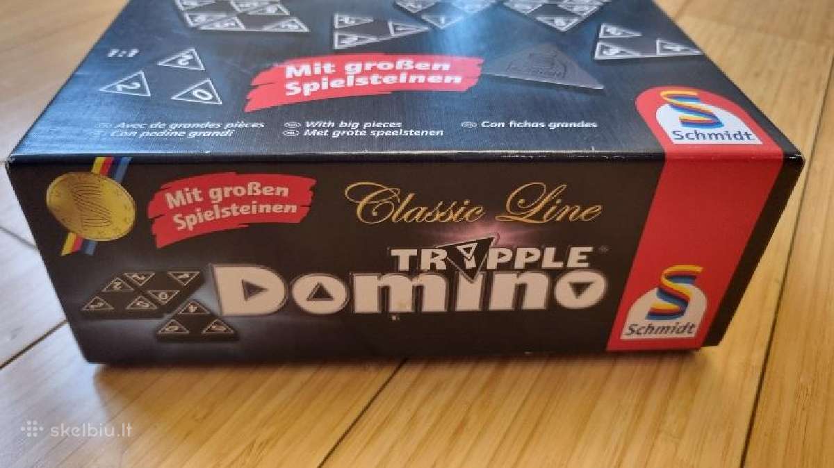 Stalo žaidimas "Tripple Domino" (Triomino) - nuotraukos Nr. 9