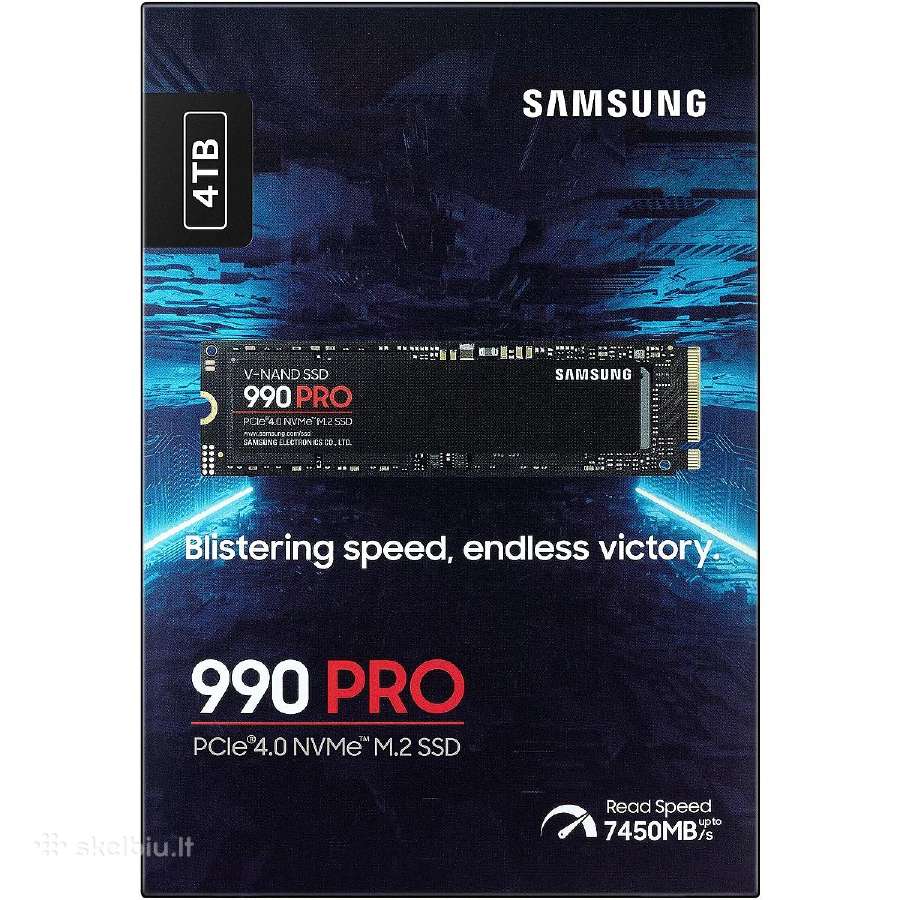 Samsung 990 Pro Nvme M.2 SSD 4tb - Skelbiu.lt