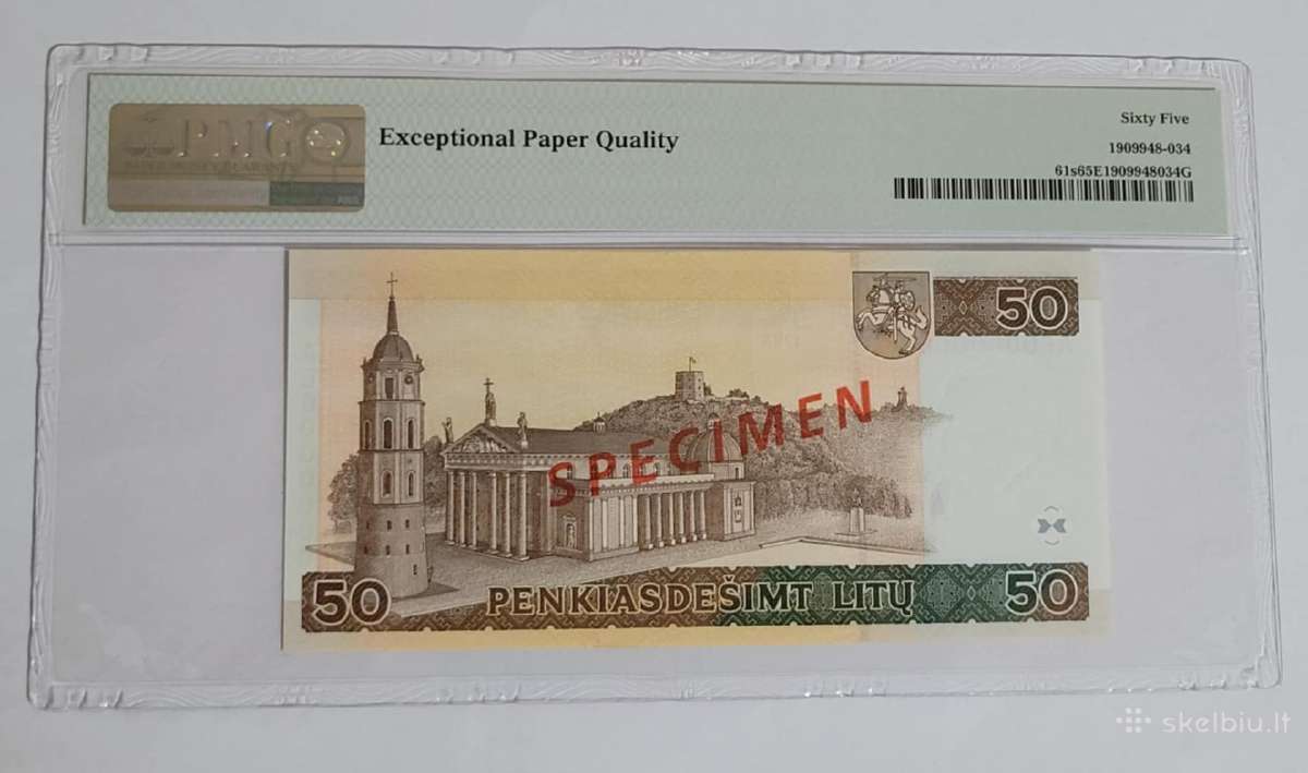 50 Litų pavyzdys Pmg 65 - nuotraukos Nr. 2