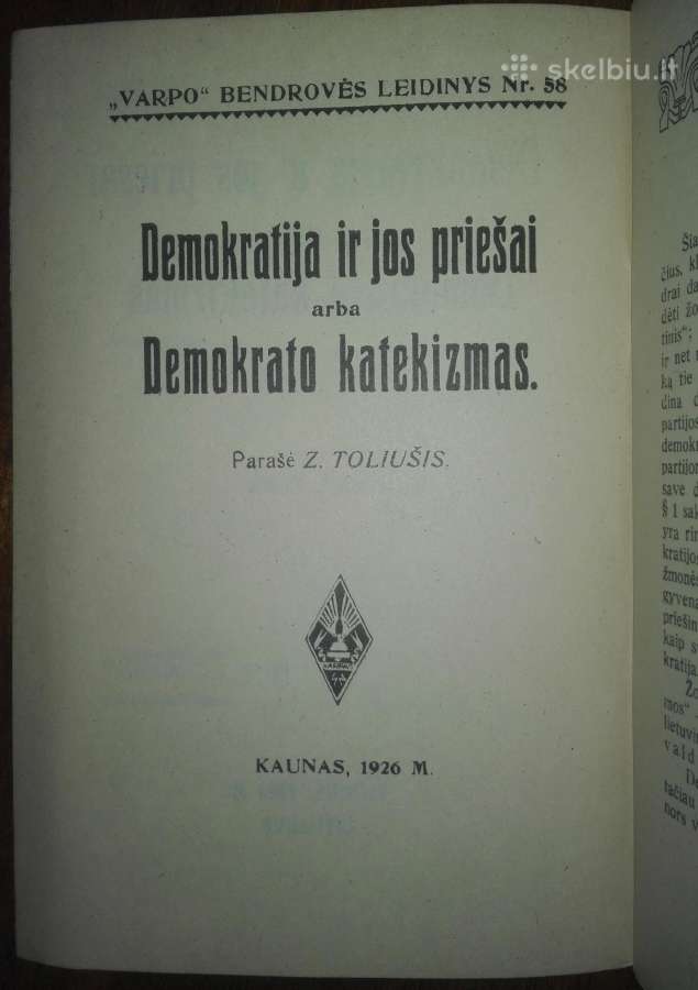 2058. Demokratija Ir Jos Priešai Arba Demokrato Ka - nuotraukos Nr. 2