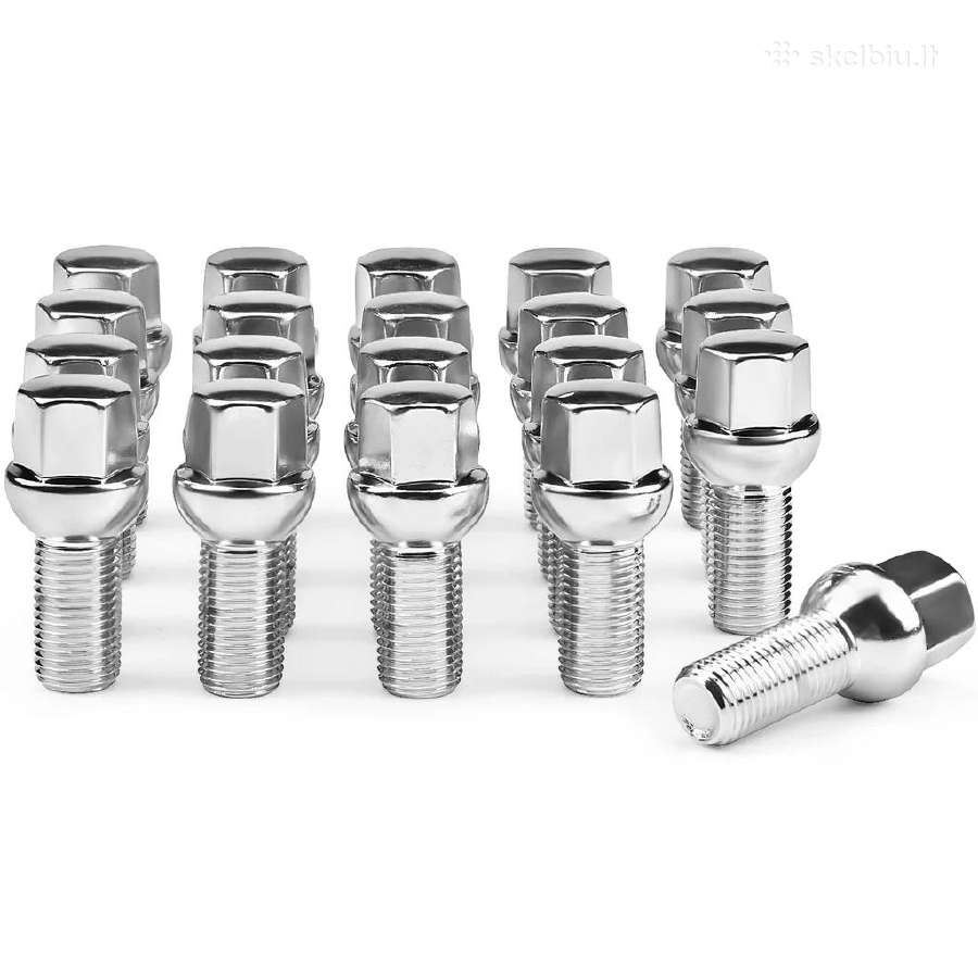 Automobilio Chrominiai ratų varžtai M14x1,5