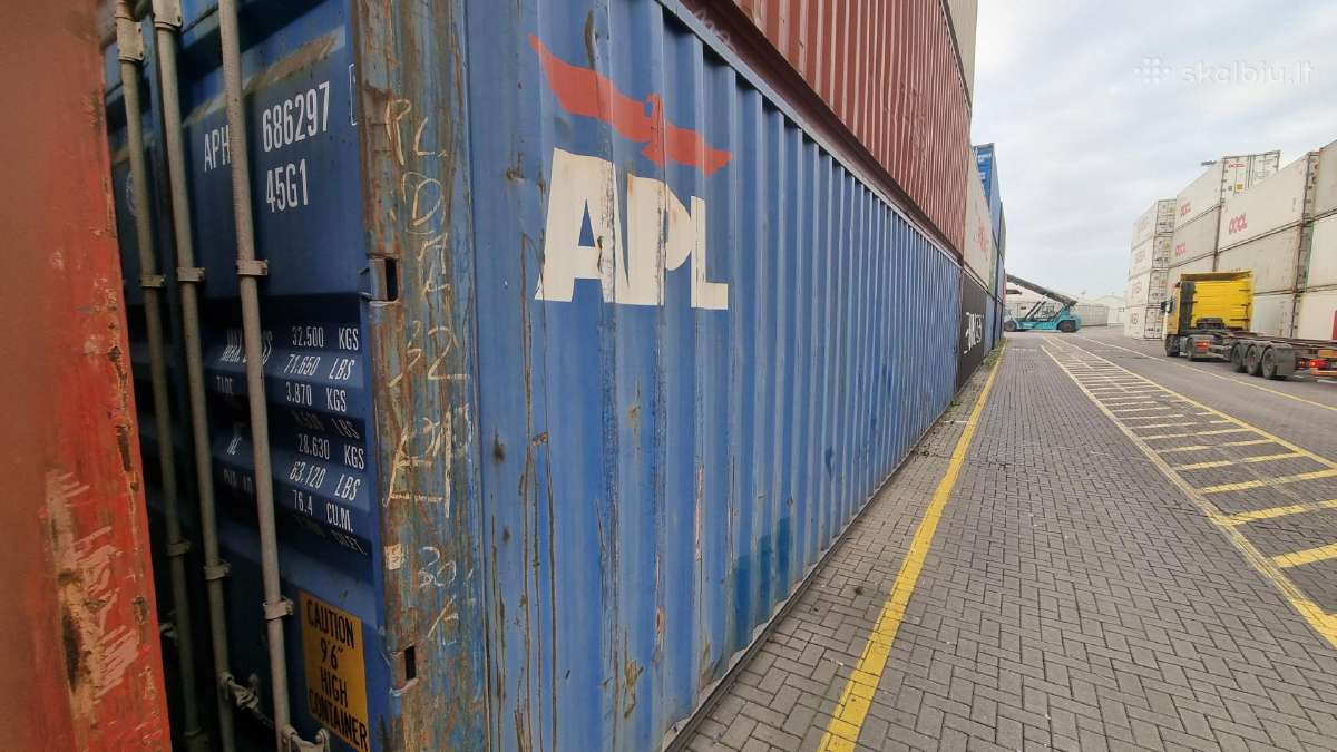 6 ir 12 naudoti Jūriniai Konteineriai - nuotraukos Nr. 14