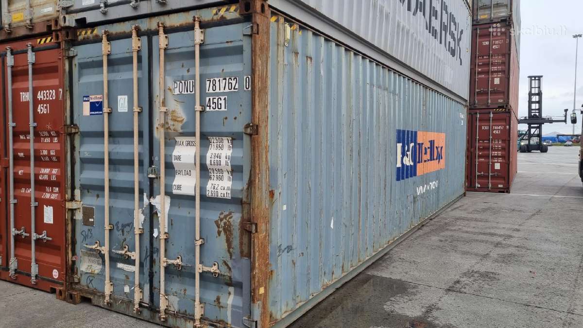 6 ir 12 naudoti Jūriniai Konteineriai - nuotraukos Nr. 6