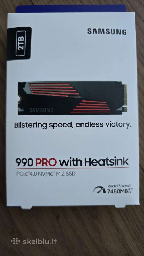 Samsung 990 Pro with Heatsink 2tb Mz-v9p2t0gw - Skelbiu.lt