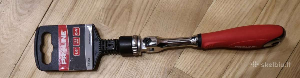 Traškutė su lankstoma galva 1/4' 197mm 36 d. - nuotraukos Nr. 2