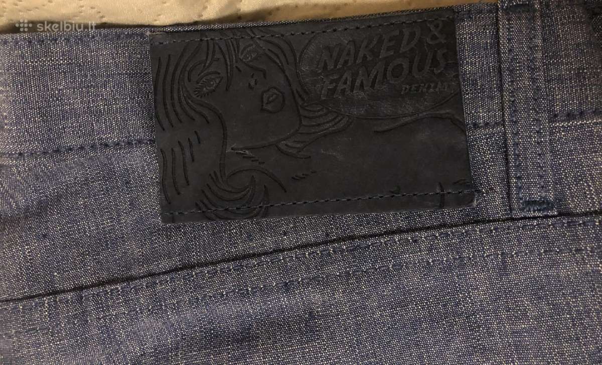 Denim Naked@famous džinsai 33. Ilgis 120 cm. Nauji